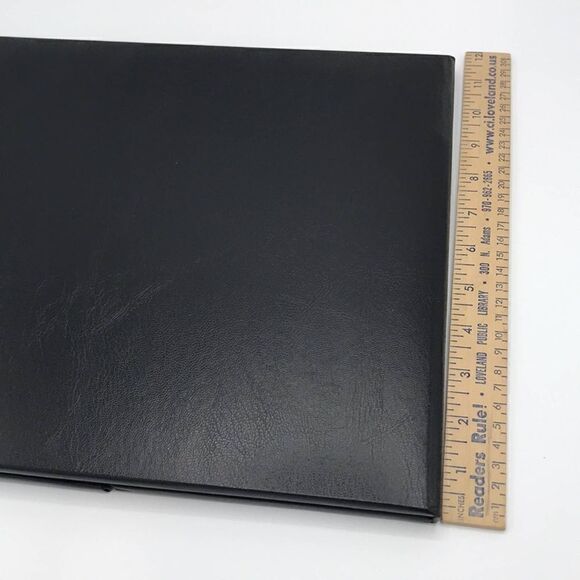 TAP LOOMIS BLACK & GOLD 8-VIEW LEATHER BOUND PHOTO HOLDER ELITE new in box - Picture 7 of 9